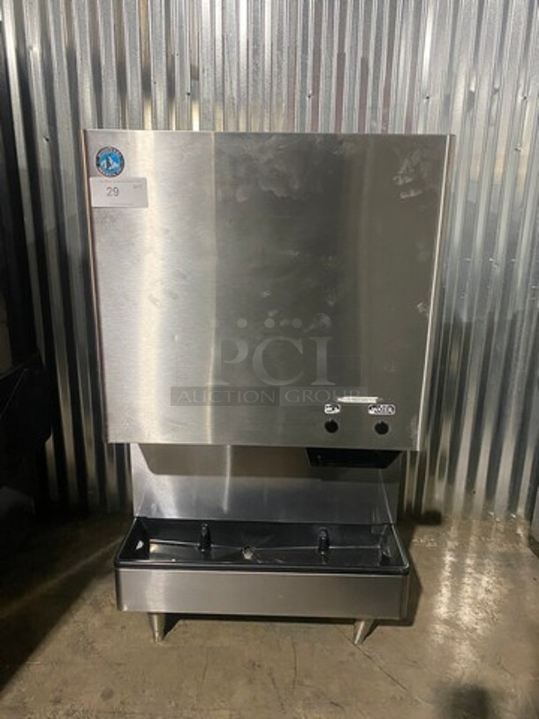 Hoshizaki Commercial Countertop Ice Maker/Water Dispenser Machine Combo! All Stainless Steel! On Legs! MODEL DCM300BAH SN: G22867G 115-120V