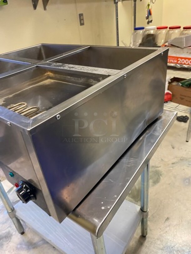 Andiqi Commercial Countertop Electric Powered 4 Well Food Warmer/ Bain Marie! Stainless Steel! WORKING WHEN REMOVED! Model: DTC4P150 110V - Image 2 of 9