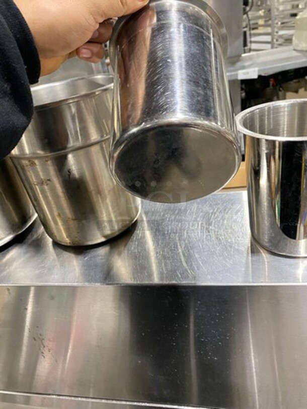 Assorted Size Stainless Steel Round Soup Pan Insert! 6x Your Bid! - Image 5 of 7