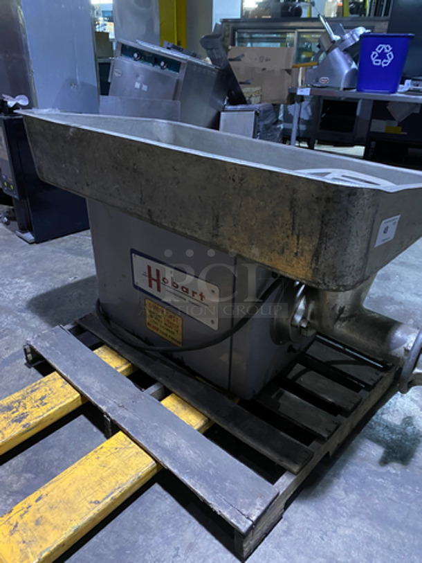Hobart Commercial Countertop Heavy Duty Meat Grinder! All Stainless Steel! Model: 4046 SN: 1366555 220V 60HZ 3 Phase - Image 4 of 9
