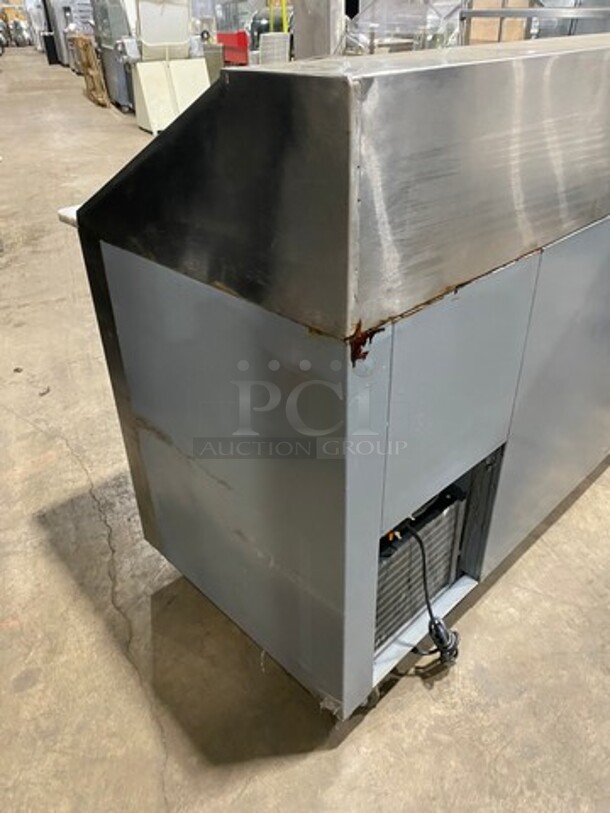 Bari Commercial Refrigerated Pizza Prep Table! With Marble Top! With 3 Door Storage Space Underneath! All Stainless Steel! On Casters! - Image 3 of 9