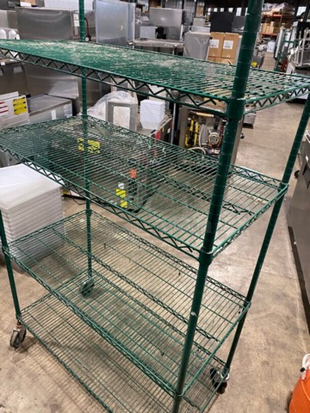 Metro 4 Tier Shelf! On Casters! BUYER MUST DISMANTLE! PCI CANNOT DISMANTLE FOR SHIPPING! PLEASE CONSIDER FREIGHT CHARGES! - Image 8 of 8