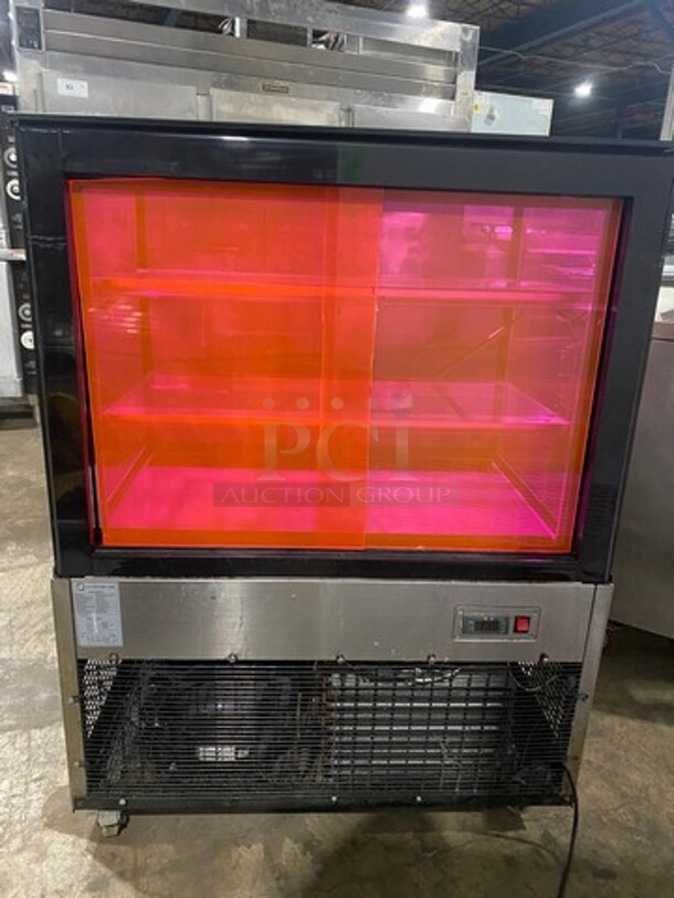 EQ Kitchen Line Commercial Refrigerated Bakery Display Case Merchandiser! With Straight Front Glass! With Sliding Rear Access Doors! Stainless Steel Body! Model: ARC270Z 110V - Image 3 of 12