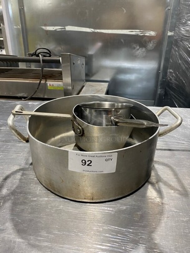 ALL ONE MONEY! MISCELLANEOUS! Saucepans And Stock Pot! With Handles! - Image 1 of 11