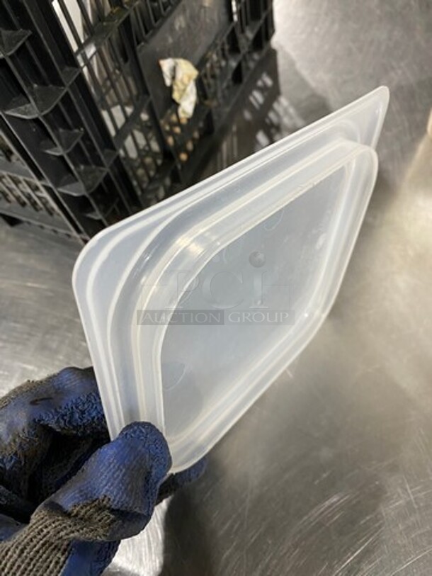 ALL ONE MONEY! Cambro Clear Poly Food Container Lids! - Image 3 of 5