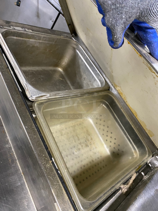 True Commercial Refrigerated 3 Door Pizza Prep Table! With Prep Pans! All Stainless Steel! On Casters! NOT TESTED! Model: TPP93 SN: 13456293 115V 60HZ 1 Phase - Image 5 of 10