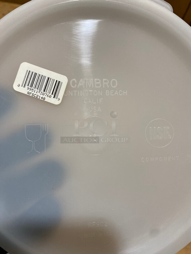 New! Cambro 4QT Round Lid! 4x Your Bid! MODEL rfsc2148 - Image 4 of 5