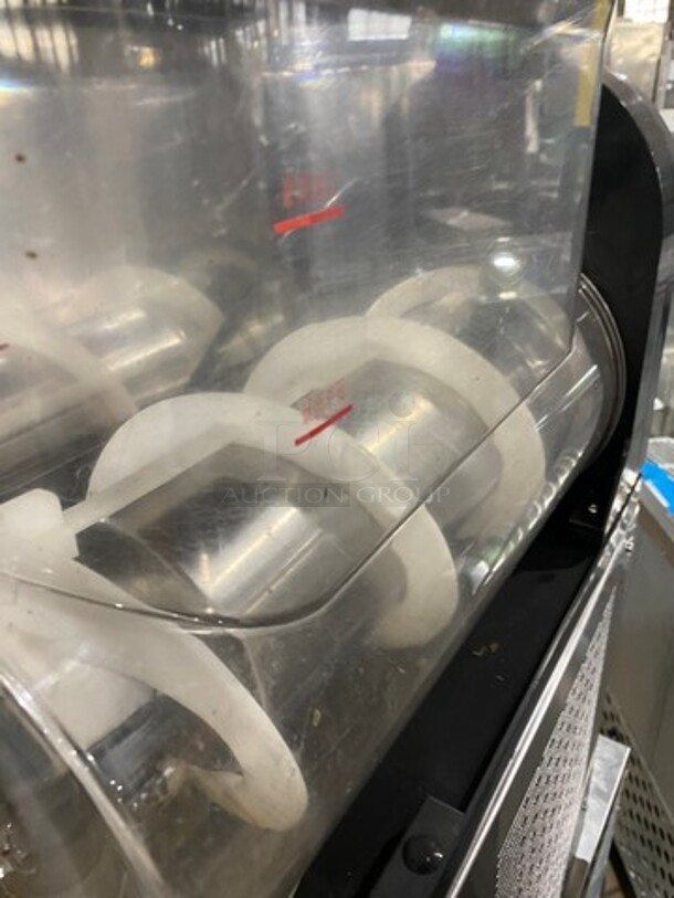 Commercial Countertop 2 Flavor Slushie/ Frozen Beverage Dispenser! Stainless Steel Body! SN: 191118000027 120V - Image 8 of 11