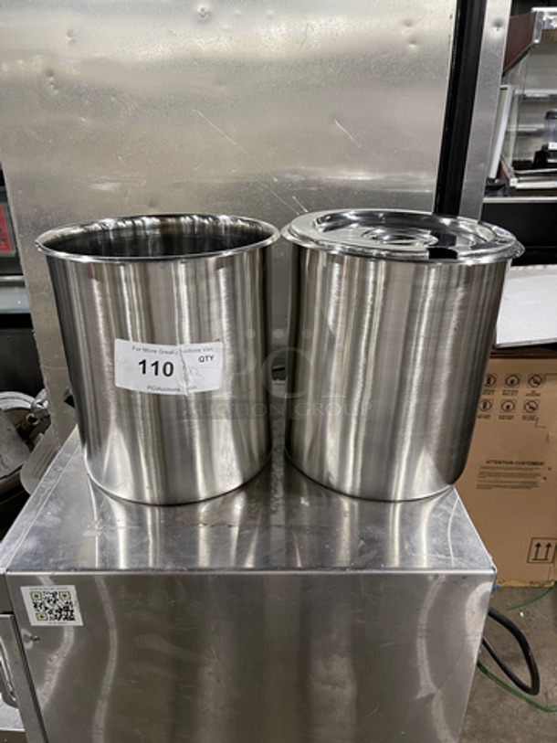 NEW! Stainless Steel Steam Table/ Prep Table Soup Pan! 2x Your Bid!