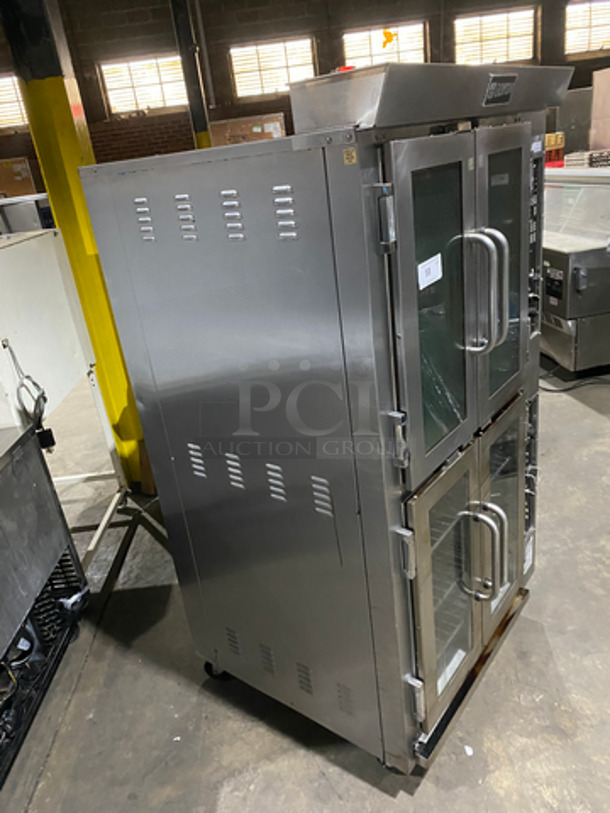 BEAUTIFUL! LATE MODEL! Doyon Baking Equipment Commercial Double Deck Electric Powered Convection/Proofer Oven! With Steam Injection! With View Through Doors! With Metal Oven Racks! All Stainless Steel! On Casters! 2x Your Bid! Model: JAOP6SL SN: 213550001211 208V 60 HZ 3 Phase - Image 2 of 10