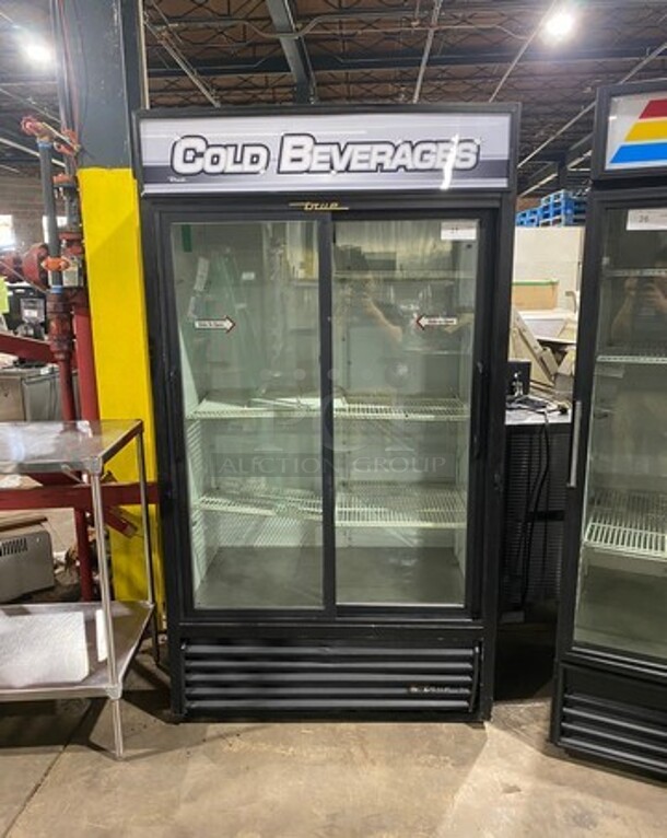 True Commercial 2 Door Reach In Refrigerator Merchandiser! With View Through Sliding Doors! Model: GDM37 SN: 12584300 115V 60HZ 1 Phase - Image 1 of 4