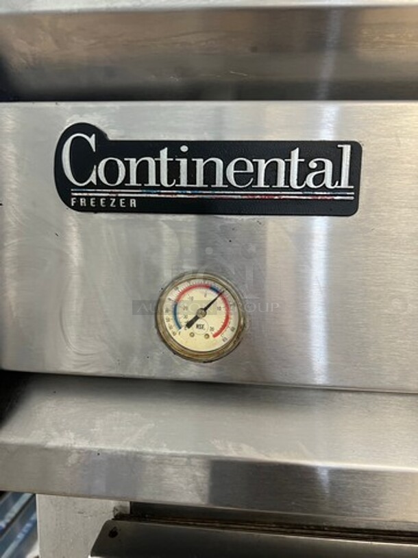 Continental Commercial 2 Door Reach In Freezer! With Poly Coated Racks! Solid Stainless Steel! On Casters! WORKING WHEN REMOVED! Model: 2F SN: 132A9665 115V 60HZ 1 Phase - Image 2 of 8