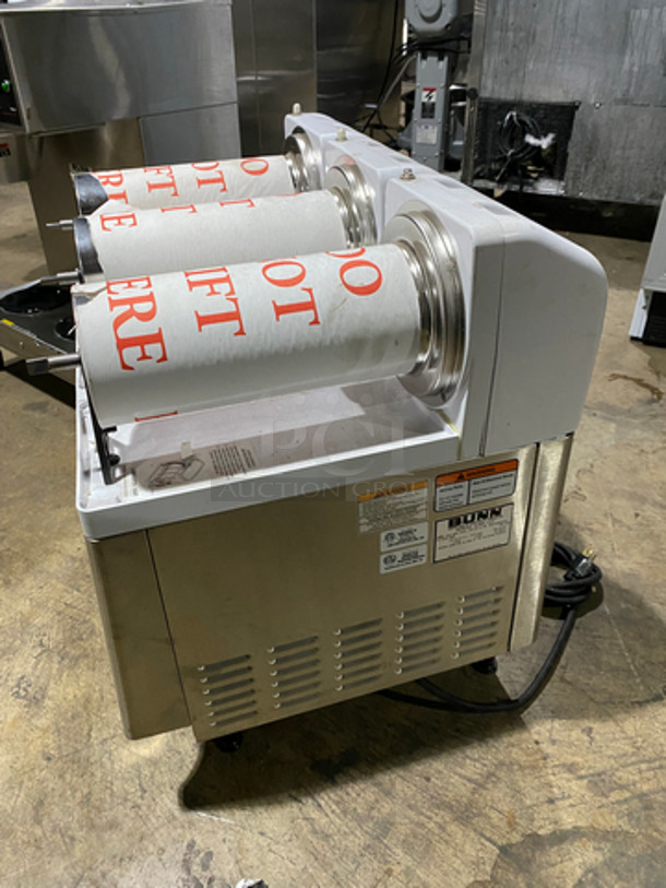 NEW! NEVER USED! Bunn Commercial Countertop Slush Machine Base! All Stainless Steel! On Small Legs! Model: CDS3 SN: CDS0037235 120V 60HZ 1 Phase - Image 3 of 10