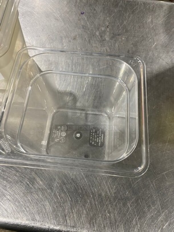 Cambro Clear Poly 1/6x6" Food Containers! 20x Your Bid! - Image 4 of 7