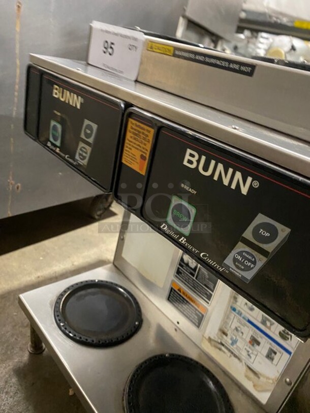 Bunn Commercial Countertop Dual Coffee Machine! With 4 Coffee Pot Warmers! All Stainless Steel! On Small Legs! Model: CDBC2/2TWIN SN: TWIN055798 120V 60HZ 1 Ph - Image 6 of 9