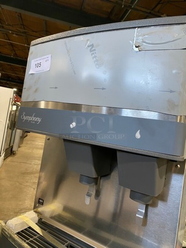 LATE MODEL! 2019 Follett Commercial Ice And Water Dispenser! All Stainless Steel! On Legs! MISSING FRONT COVER! Symphony Series Model: 25FB425W 115V 60HZ 1 Phase - Image 7 of 10