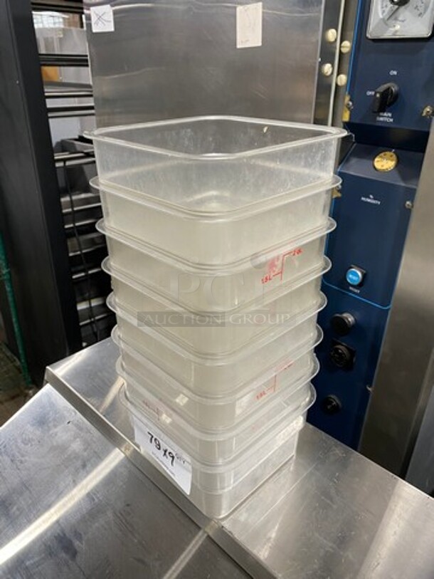 Cambro Clear Poly Food Containers! 9x Your Bid! - Image 2 of 8