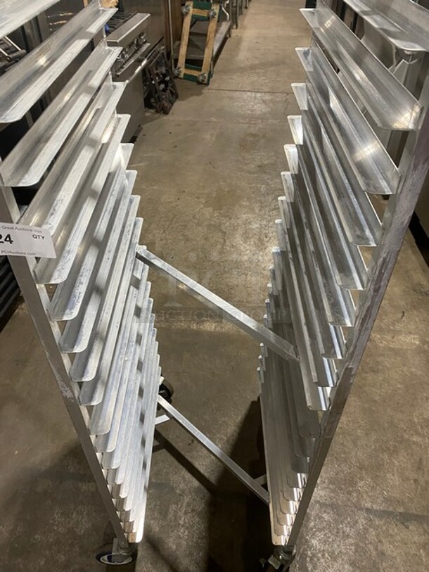 Channel Metal Commercial Pan Transport Rack! On Casters! - Image 6 of 7