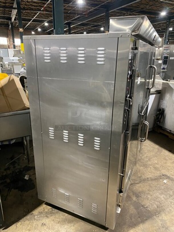 AMAZING! BEAUTIFUL!  Doyon Commercial Electric Powered Baking Oven And Proofer Oven Combo! With Steam Injection! With View Through Doors! With Metal Oven Racks! All Stainless Steel! On Casters! WORKING WHEN REMOVED! Model: JAOP12SL SN: 588350001212 208V 60HZ 3 Phase - Image 3 of 11