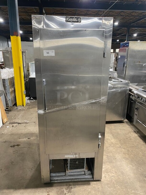 Leader Commercial Single Door Reach In Refrigerator! All Stainless Steel! Model LR30SC Serial PT09M0582! 115V 1Phase! - Image 1 of 7