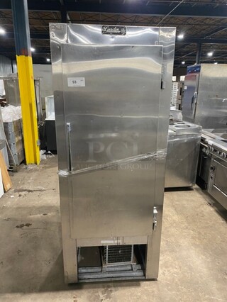 Leader Commercial Single Door Reach In Refrigerator! All Stainless Steel! Model LR30SC Serial PT09M0582! 115V 1Phase!