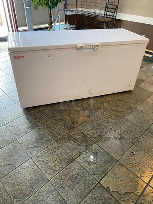 Galaxy Commercial Reach Down Chest Freezer! With Hinged Top Lid! WORKING WHEN REMOVED! Model: 177CF20HC SN: BD650X10320L9QA104 115V
