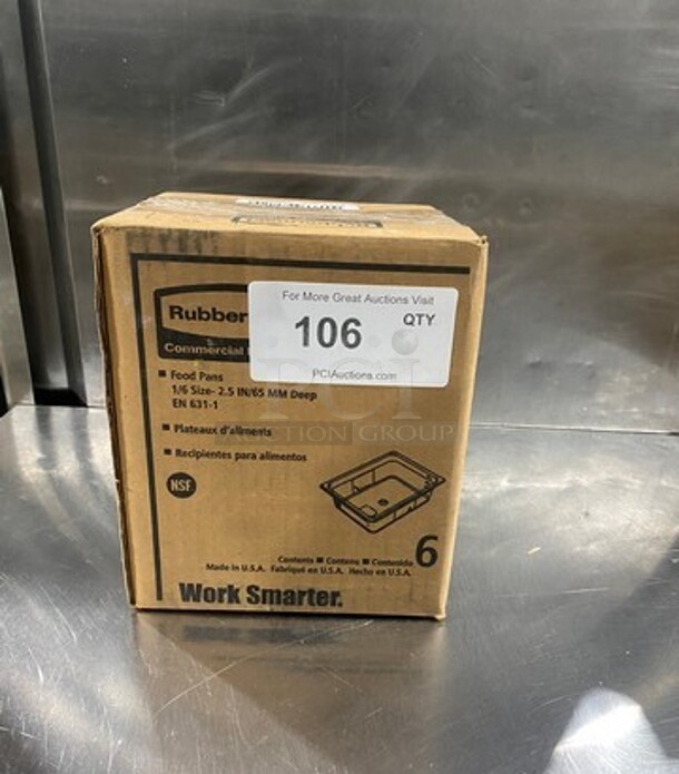NEW! IN THE BOX! Rubbermaid Yellow Poly 1/6x2.5" Food Containers! - Image 1 of 7