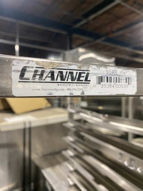 Channel Metal Commercial Pan Transport Rack! On Casters! - Image 6 of 6