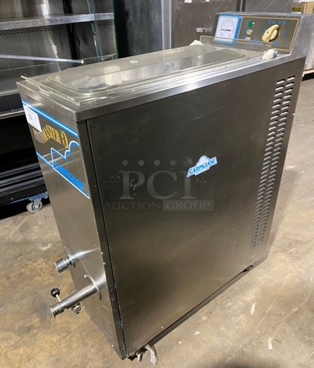 NICE! Carpigiani Commercial Floor Style Pasteurizer Machine! All Stainless Steel! Model PASTOMASTER60 Serial 470888! 220V 3Phase! On Casters! - Image 4 of 10