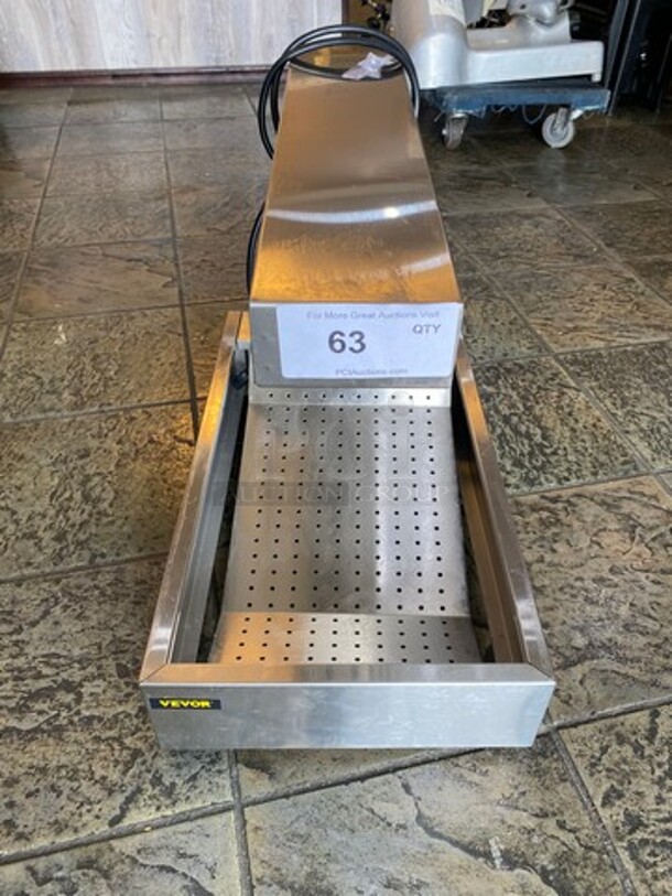 LATE MODEL! 2021 Vevor Commercial Countertop French Fry Warmer/ Dump Station! All Stainless Steel! WORKING WHEN REMOVED! Model: HCW620 - Image 1 of 8