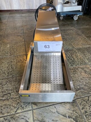 LATE MODEL! 2021 Vevor Commercial Countertop French Fry Warmer/ Dump Station! All Stainless Steel! WORKING WHEN REMOVED! Model: HCW620