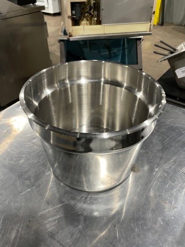 Winco Commercial Round Food Drop In Pan! All Stainless Steel! Holds 11 Qt! - Image 2 of 5