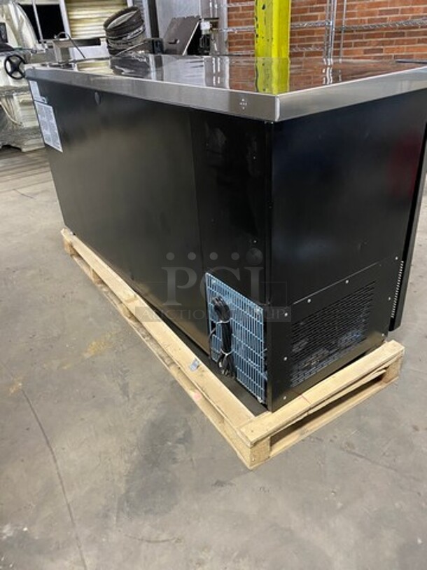 Dukers Commercial 3 Door Bar Back Cooler Merchandiser! Missing Doors! With Poly Coated Racks! Model: DBB72S3 115V 60HZ 1 Phase - Image 3 of 12