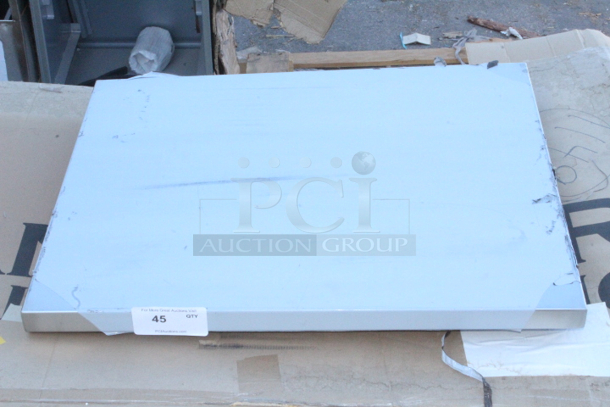 BRAND NEW SCRATCH & DENT! Regency 24" x 30" 16-Gauge 304 Stainless Steel Commercial Open Base Work Table. Out of Original Packaging.  - Image 4 of 4