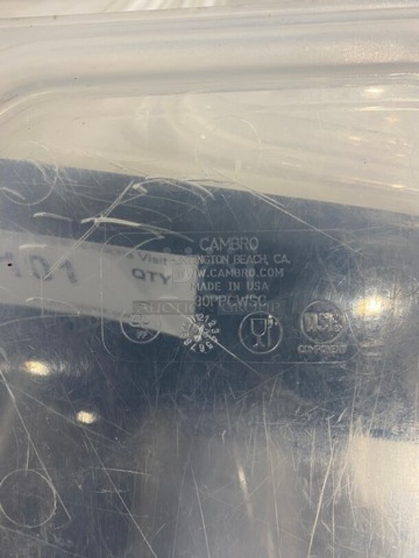ALL ONE MONEY! Cambro Clear Poly Food Container Lids! - Image 7 of 7