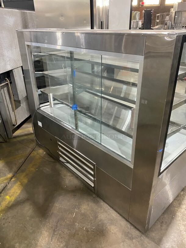 2017 Cooltech All Stainless Steel Commercial Floor Style Dry Display Case Merchandiser!  Model CMPH60HBD 120V! 1 Phase 60HZ!  - Image 3 of 8