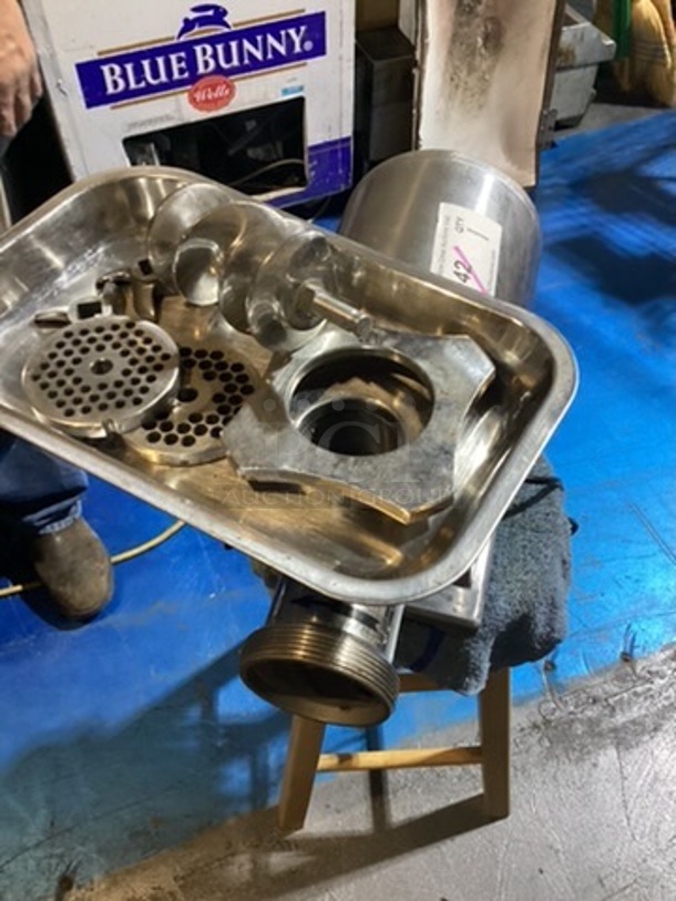 Stainless Steel Al-Type Meat Grinder. Tested and Workng!
7-¾ - 11 x 15
 - Image 2 of 3