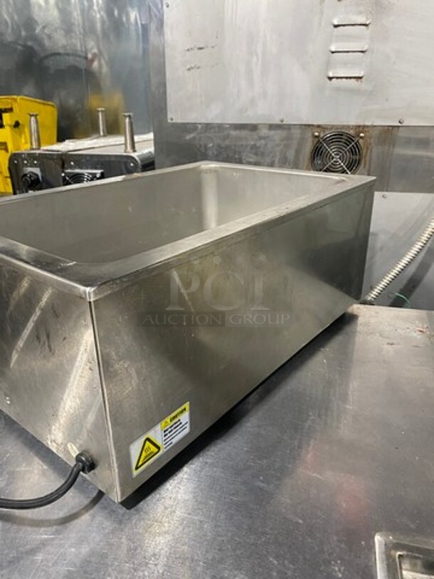 Winco Commercial Countertop Single Well Food Warmer! All Stainless Steel! MODEL FWS500 SN:FWS50010024142 120V  - Image 4 of 7