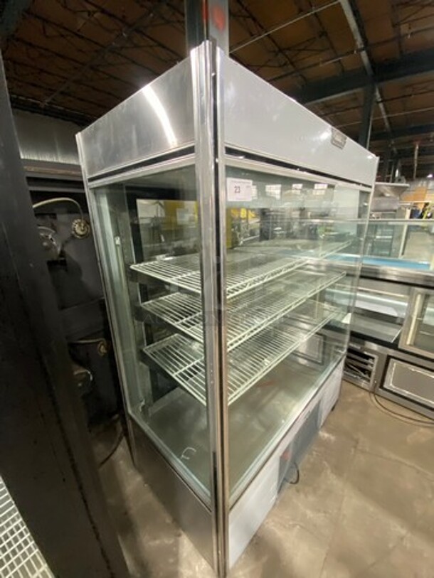Leader Commercial Reach In Cooler Merchandiser! Glass All Around! With Rear Access Sliding Doors! Poly Coated Racks! Model: LS54SC SN: PT09S2914 115V 60HZ 1 Phase - Image 4 of 9