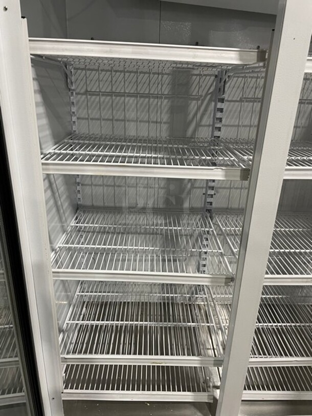 Masterbilt Standex Commercial Triple Glass Reach In Freezer Merchandiser! With Poly Coated Racks! 115/220V 1 Phase! Model: BLG-74-HGP SN: 199124 LEE01! - Image 6 of 9