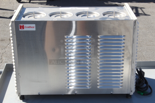 BRAND NEW SCRATCH & DENT! Crathco E47/49-4 Refrigerated Drink Dispenser. S/N: T522768 Bowls not included.  - Image 2 of 6