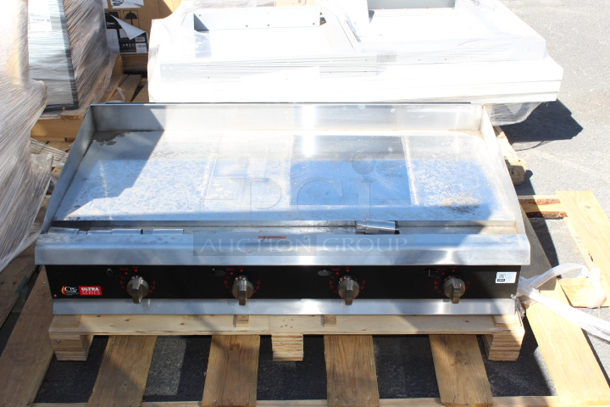 SCRATCH & DENT! Cooking Performance Group GTU-CPG-48-L Ultra Series 48" Chrome Plated Liquid Propane 4-Burner Countertop Griddle - 120,000 BTU. S/N: 2309D06783 - Image 6 of 8
