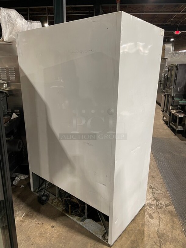 Beverage-Air Commercial Double Glass Sliding Door Reach In Refrigerator Merchandiser! With Poly Coated Racks! 115V 1 Phase! Model: MT45 SN: 5263195! - Image 3 of 8