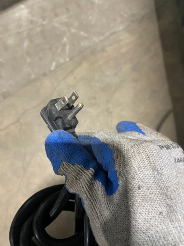 Bison Stainless Steel Commercial 2 Door Reach In Cooler! With Poly Coated Racks! On Commercial Casters!  - Image 8 of 8