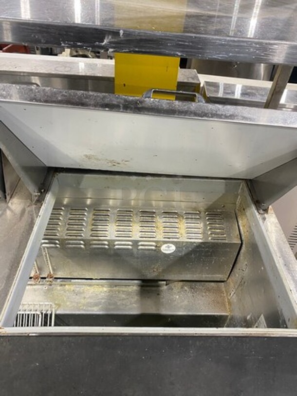 Continental Commercial Refrigerated Sandwich Prep Table! With Double Over Head Shelf! With 2 Door Underneath Storage Space! All Stainless Steel! Model: SW6024M - Image 5 of 10