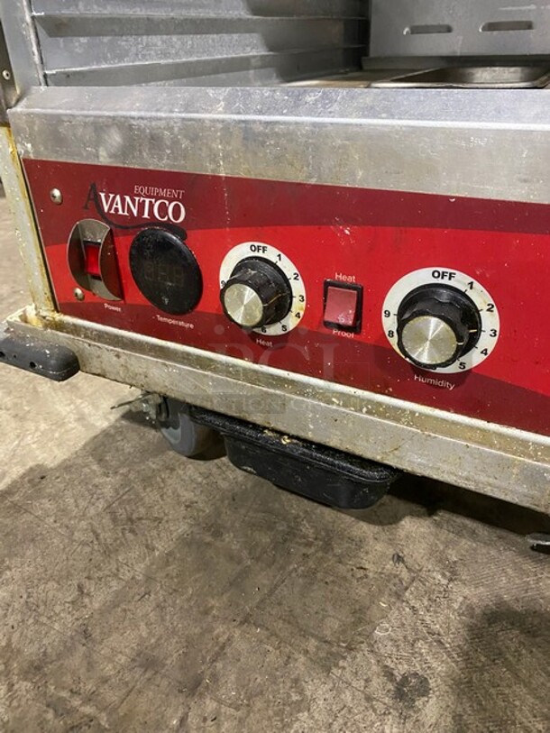 Avantco! Metal Full Size Insulated Heated Holding / Proofing Cabinet with Clear Door on Commercial Casters. 120 Volts, 1 Phase. - Image 6 of 10