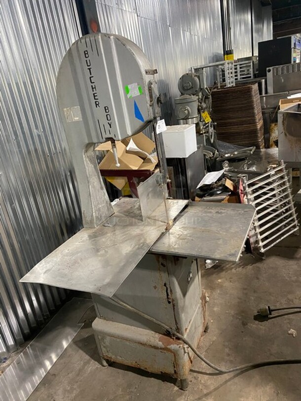 Butcher Boy Commercial Floor Style Heavy Duty Meat Saw! All Stainless Steel! Model 918 Serial 68427! 208V 3Phase!  - Image 2 of 9