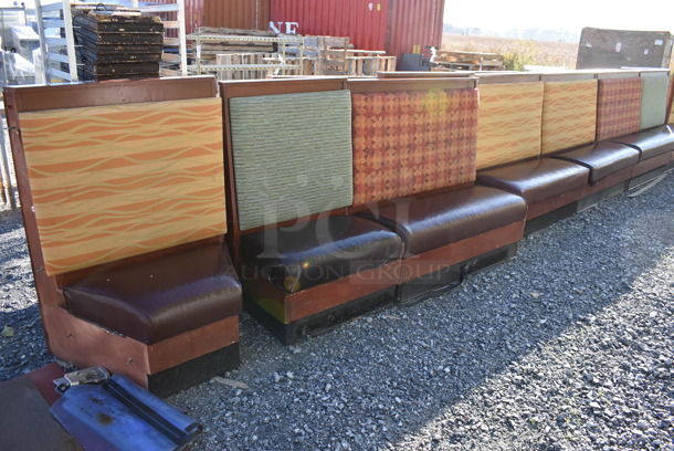 17 Various Single Sided Booth Seats. Includes 70x25x47, 73x25x47, 48x27x48. 17 Times Your Bid!