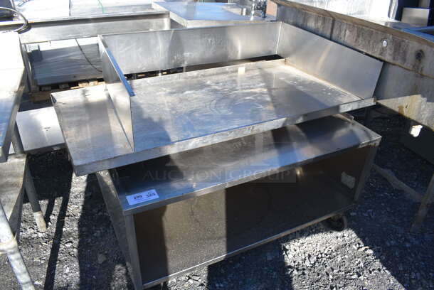 Stainless Steel Equipment Stand w/ Under Shelf on Commercial Casters. 48.5x40x23