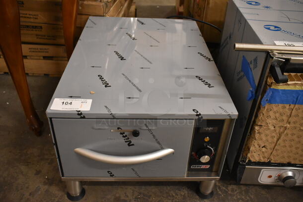 BRAND NEW SCRATCH AND DENT! 2023 ServIt 423WDNFS1 Stainless Steel Commercial Single Narrow Freestanding Drawer Warmer. 120 Volts, 1 Phase. Tested and Working! - Image 2 of 5